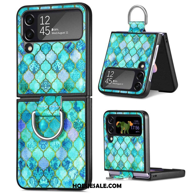 Hoesje voor Samsung Galaxy Z Flip 4 Folio-hoesje Fantasie Met Ring Caseneo