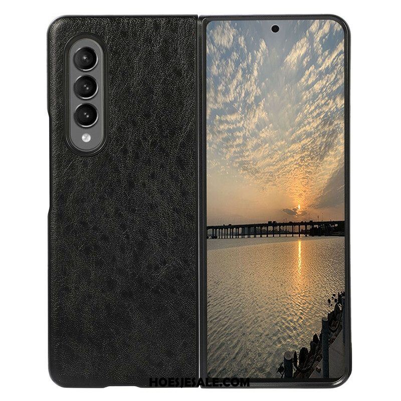 Hoesje voor Samsung Galaxy Z Fold 3 5G Getextureerd Kunstleer