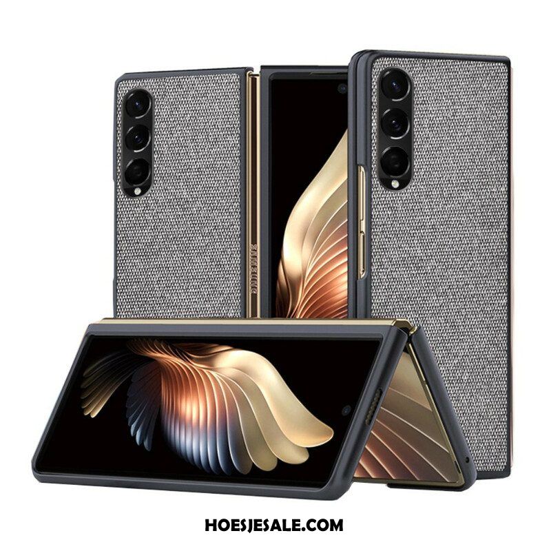 Hoesje voor Samsung Galaxy Z Fold 3 5G Getextureerd Leereffect