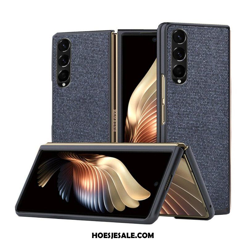 Hoesje voor Samsung Galaxy Z Fold 3 5G Getextureerd Leereffect