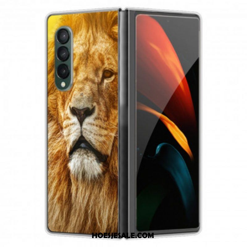 Hoesje voor Samsung Galaxy Z Fold 3 5G Katachtige Kop