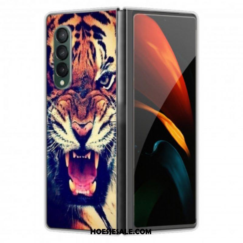 Hoesje voor Samsung Galaxy Z Fold 3 5G Katachtige Kop