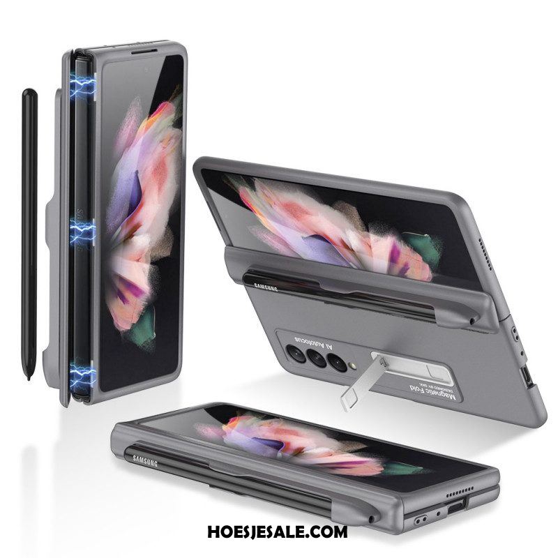 Hoesje voor Samsung Galaxy Z Fold 3 5G Kunststof Standaard En Stylushouder Gkk