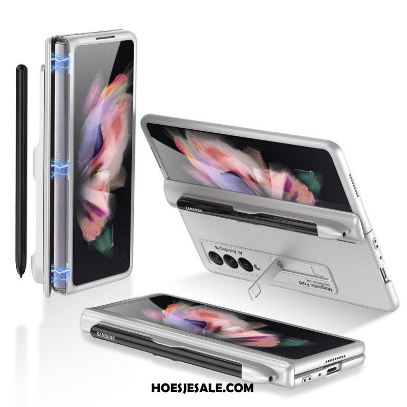 Hoesje voor Samsung Galaxy Z Fold 3 5G Kunststof Standaard En Stylushouder Gkk