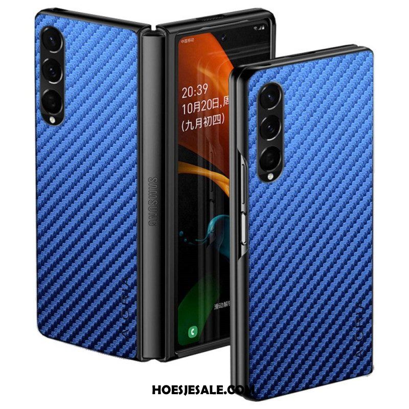 Hoesje voor Samsung Galaxy Z Fold 4 Aioria-koolstofvezel