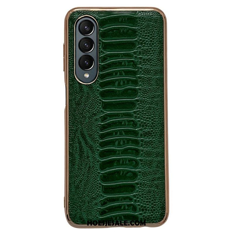 Hoesje voor Samsung Galaxy Z Fold 4 Croco Lijn