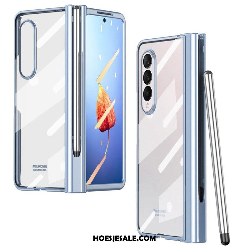 Hoesje voor Samsung Galaxy Z Fold 4 Frosted Shell Met Stylus