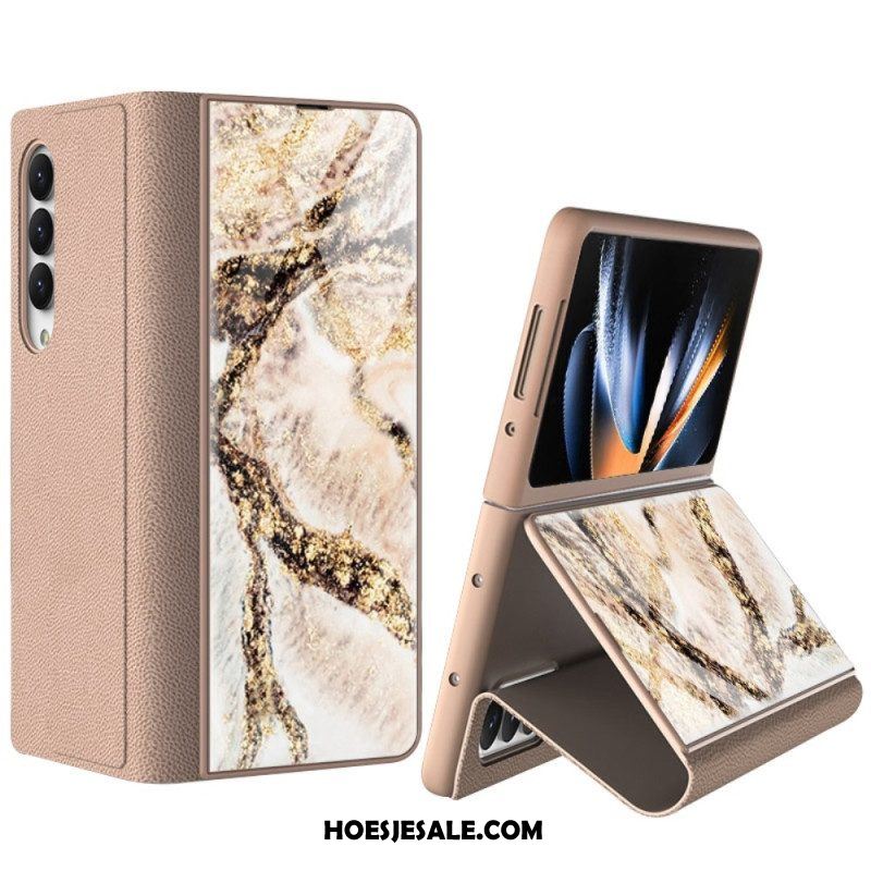 Hoesje voor Samsung Galaxy Z Fold 4 Gkk Marmeren Golven