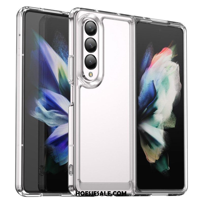 Hoesje voor Samsung Galaxy Z Fold 4 Kunststof Kleur