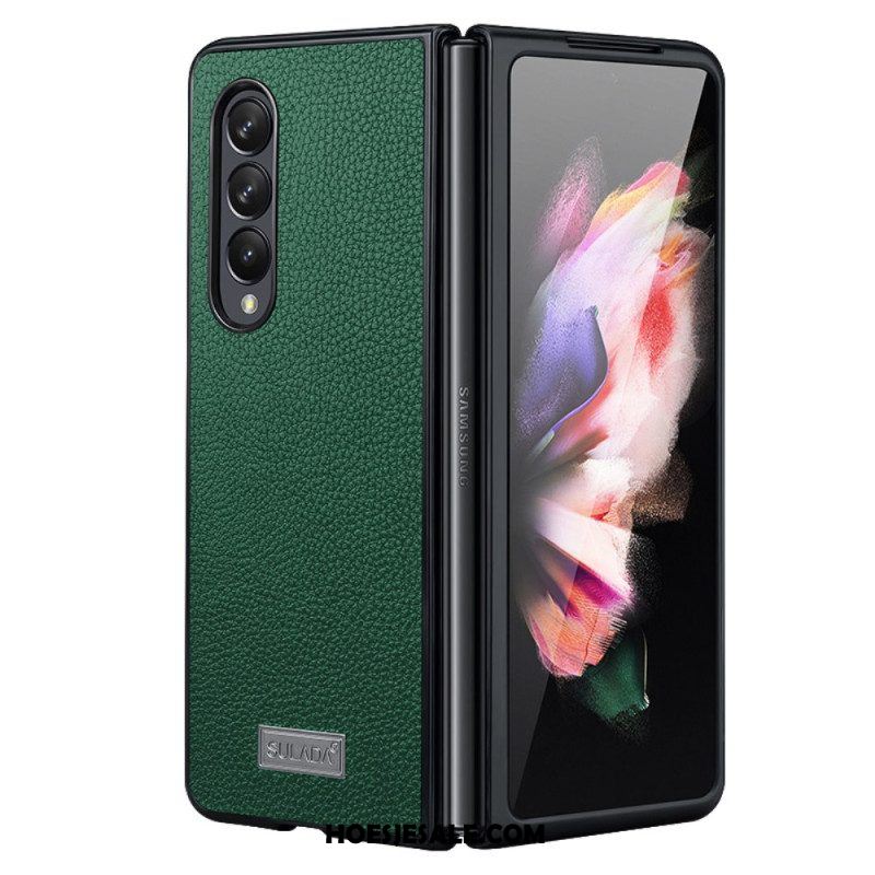 Hoesje voor Samsung Galaxy Z Fold 4 Sulada Litchi Kunstleer