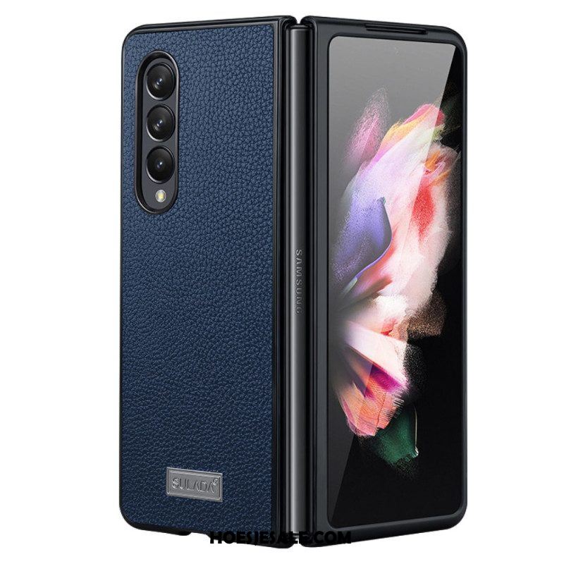 Hoesje voor Samsung Galaxy Z Fold 4 Sulada Litchi Kunstleer