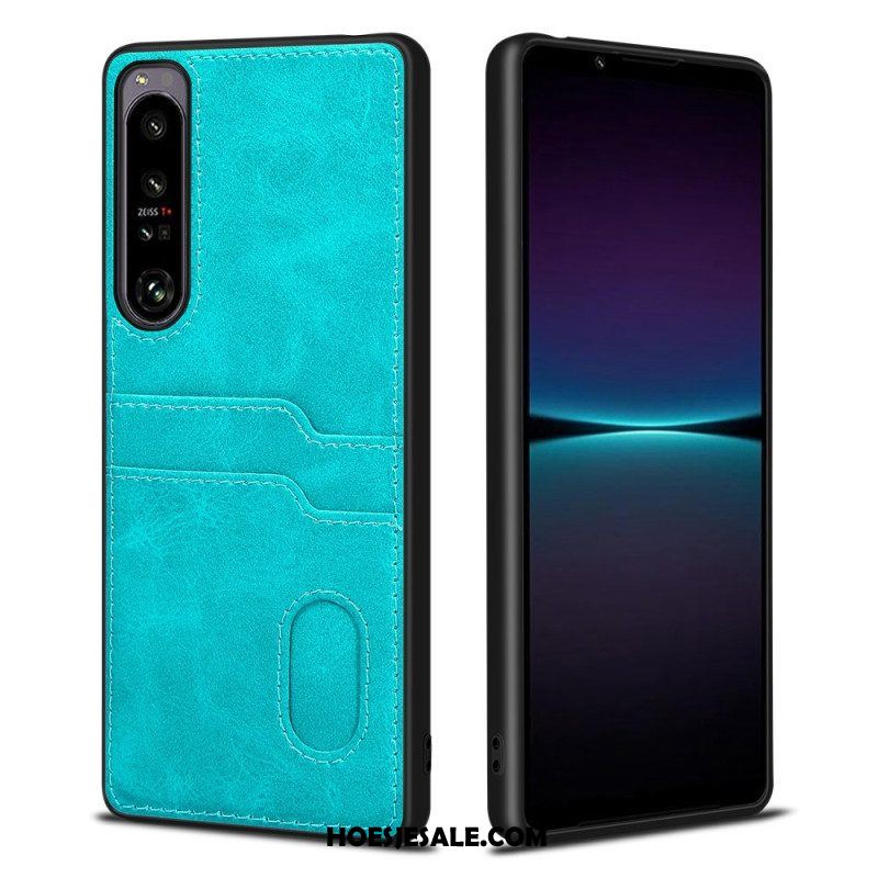 Hoesje voor Sony Xperia 1 IV Dubbele Kaarthouder