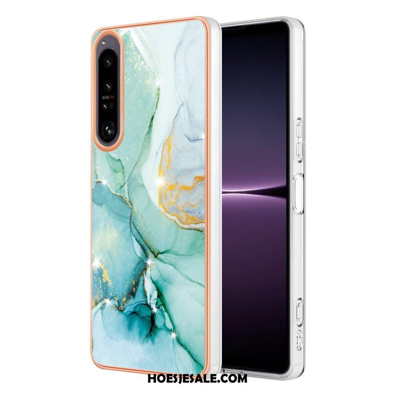 Hoesje voor Sony Xperia 1 IV Gekleurd Marmer