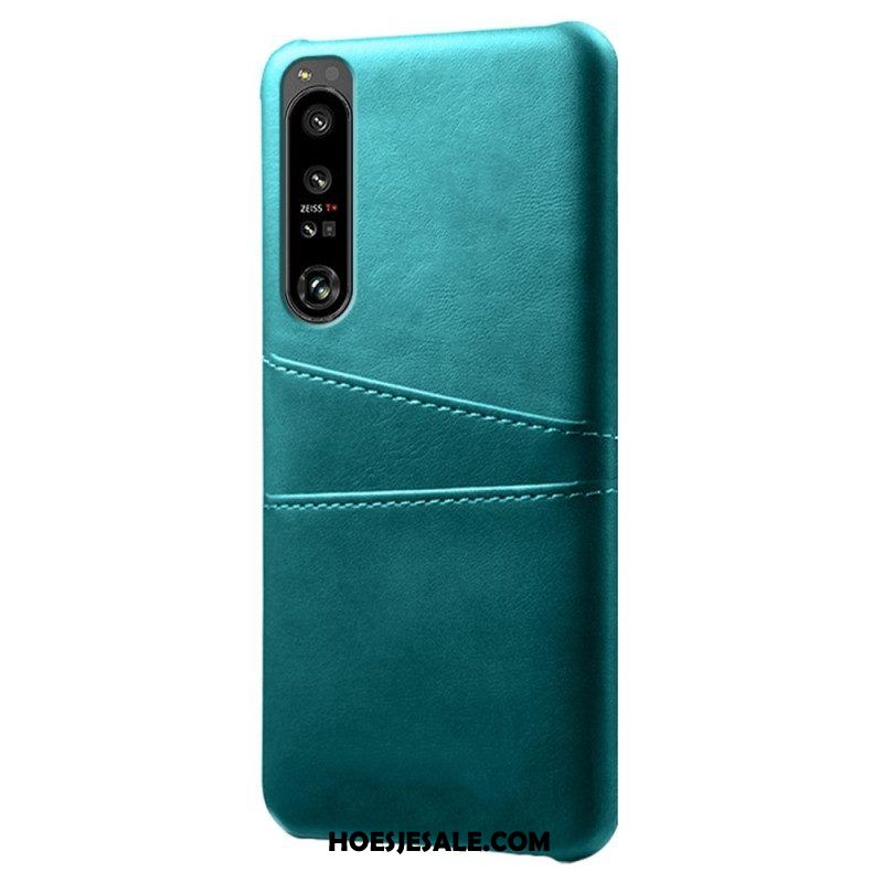 Hoesje voor Sony Xperia 1 IV Kaarthouder Met Leereffect