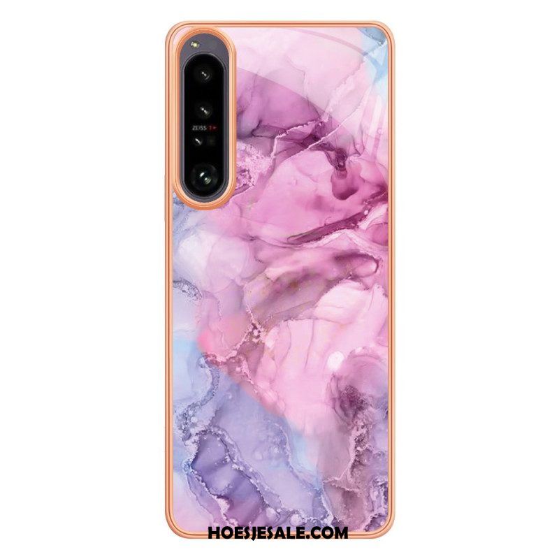 Hoesje voor Sony Xperia 1 IV Marmer