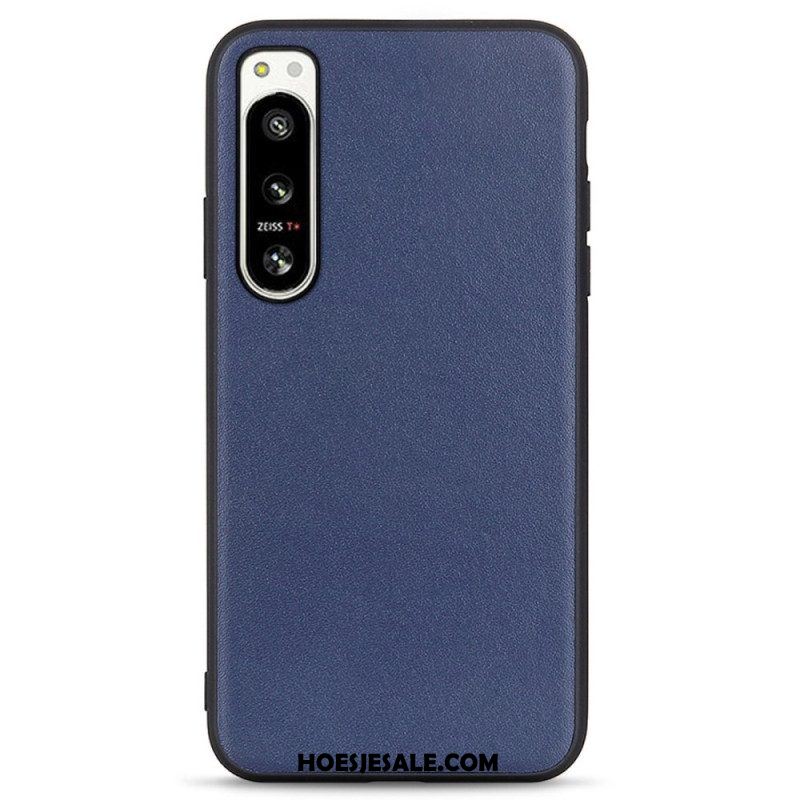 Hoesje voor Sony Xperia 5 IV Leer