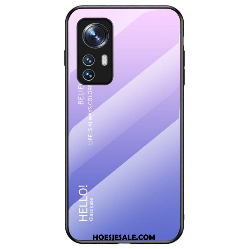 Hoesje voor Xiaomi 12 / 12X Gehard Glas Hallo