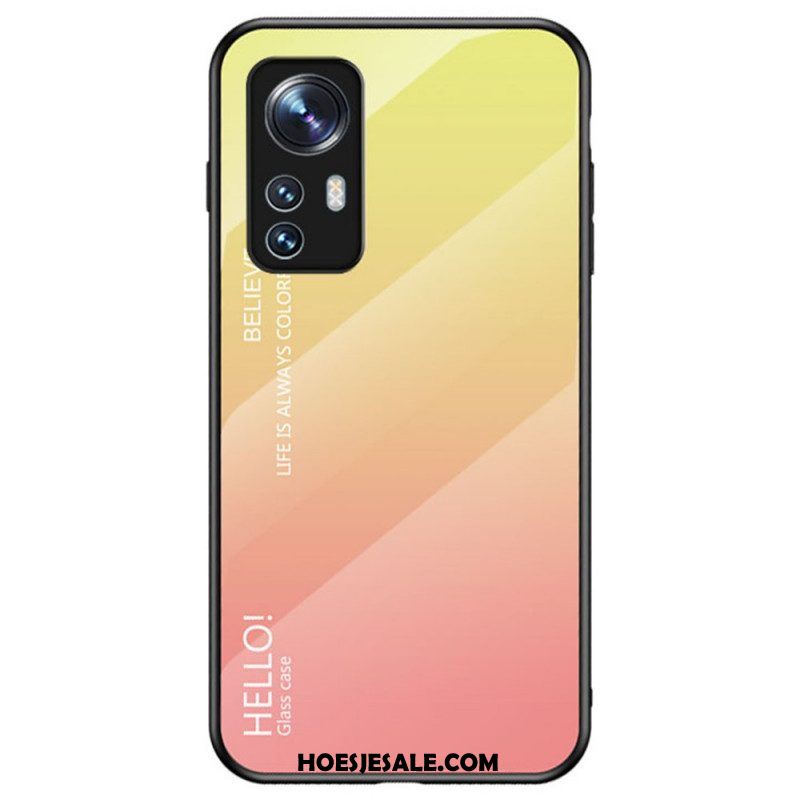 Hoesje voor Xiaomi 12 / 12X Gehard Glas Hallo