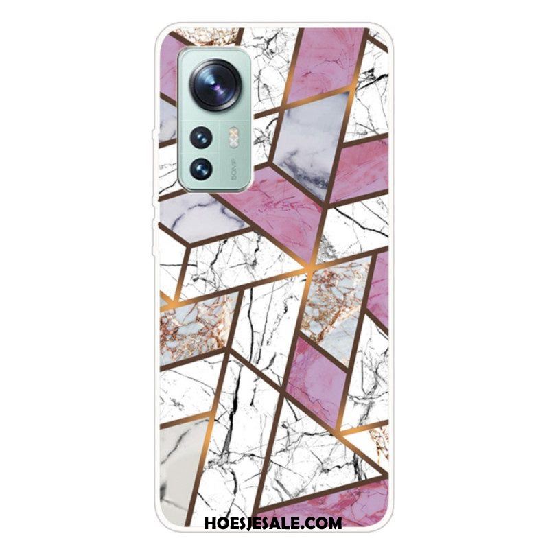 Hoesje voor Xiaomi 12 / 12X Siliconen Marmeren Geometrie