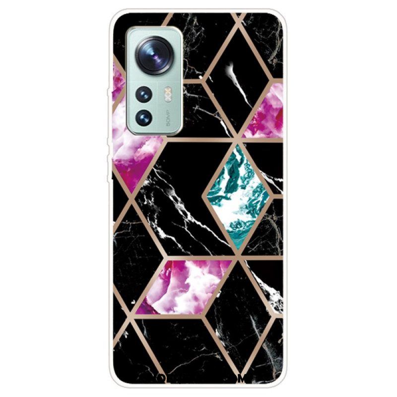 Hoesje voor Xiaomi 12 / 12X Variabel Geometrisch Marmer