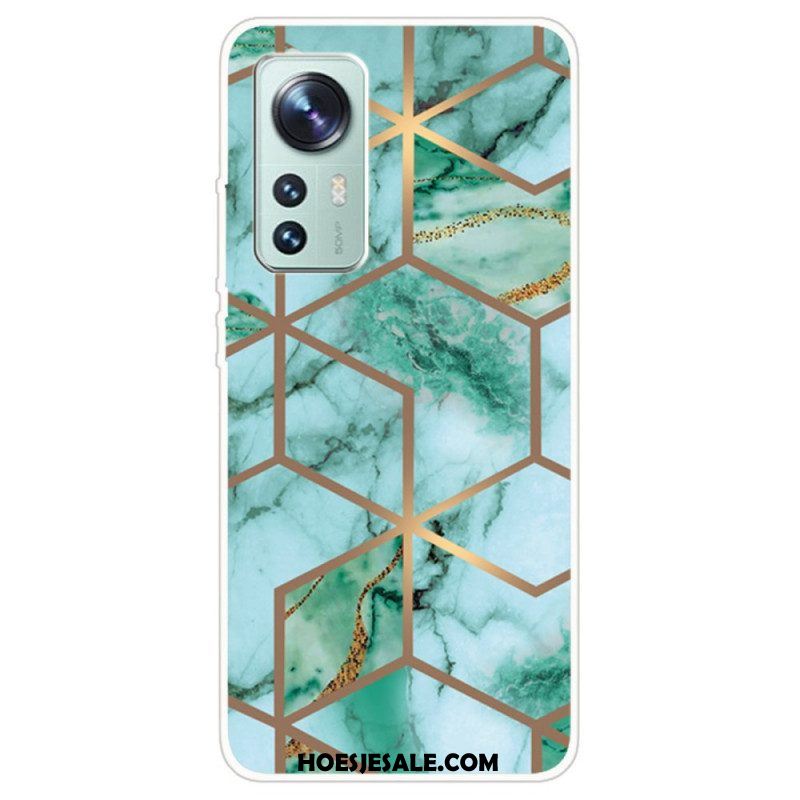 Hoesje voor Xiaomi 12 / 12X Variabel Geometrisch Marmer