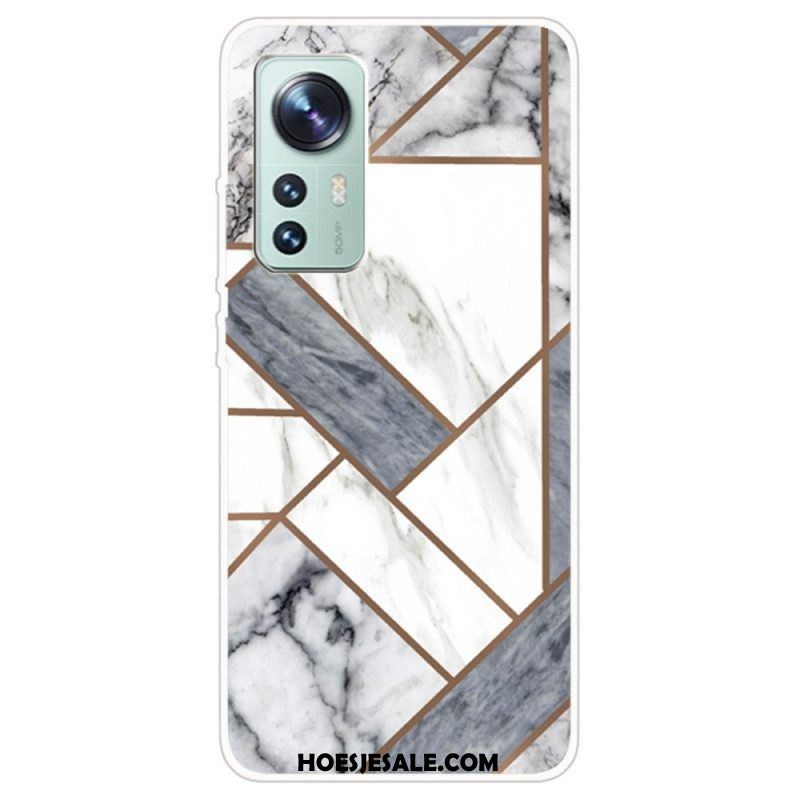 Hoesje voor Xiaomi 12 / 12X Weiger Geometrisch Marmer