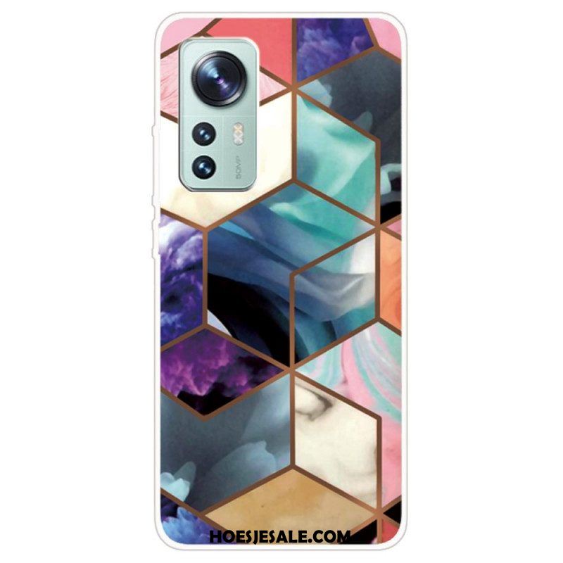 Hoesje voor Xiaomi 12 / 12X Weiger Geometrisch Marmer