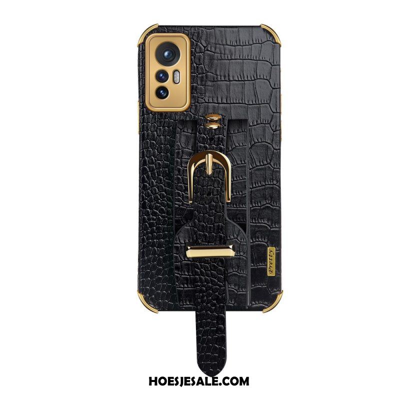 Hoesje voor Xiaomi 12 Pro Croco Band