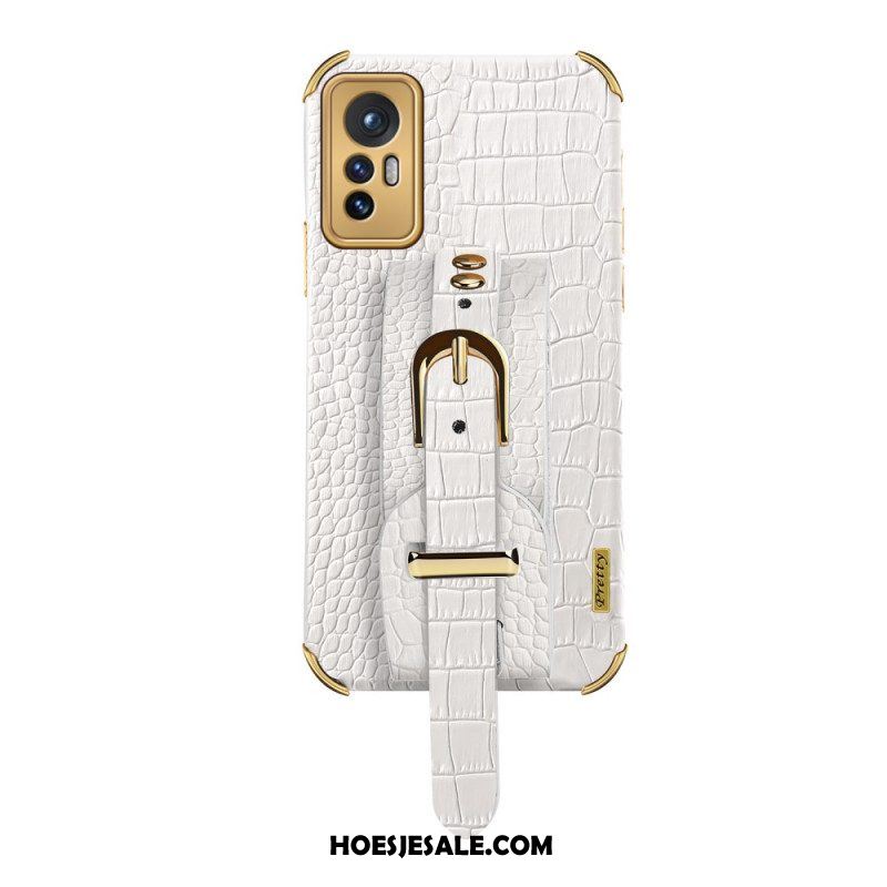 Hoesje voor Xiaomi 12 Pro Croco Band