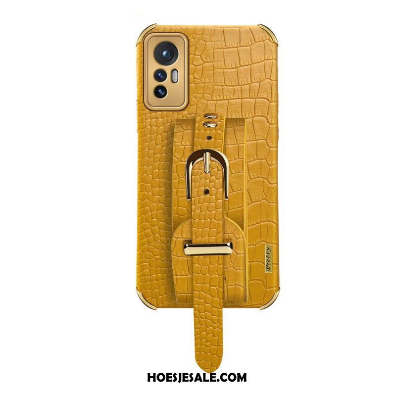 Hoesje voor Xiaomi 12 Pro Croco Band