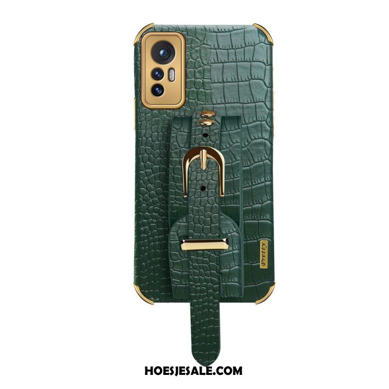 Hoesje voor Xiaomi 12 Pro Croco Band