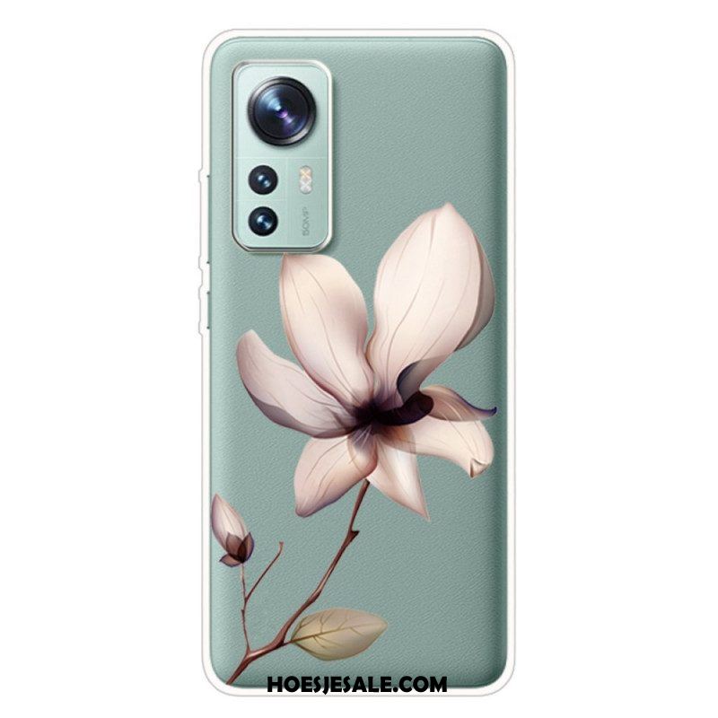 Hoesje voor Xiaomi 12 Pro Siliconen Bloem