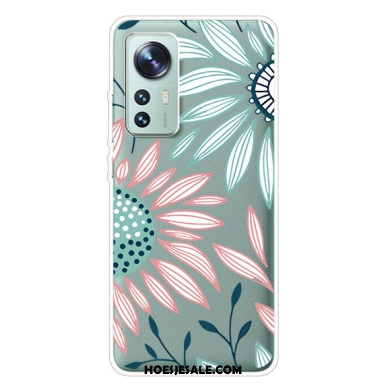 Hoesje voor Xiaomi 12 Pro Siliconen Bloem