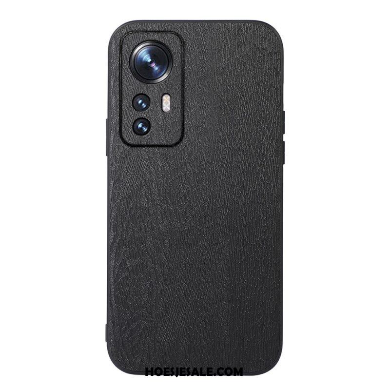 Hoesje voor Xiaomi 12 Pro Stijl Leer Houteffect