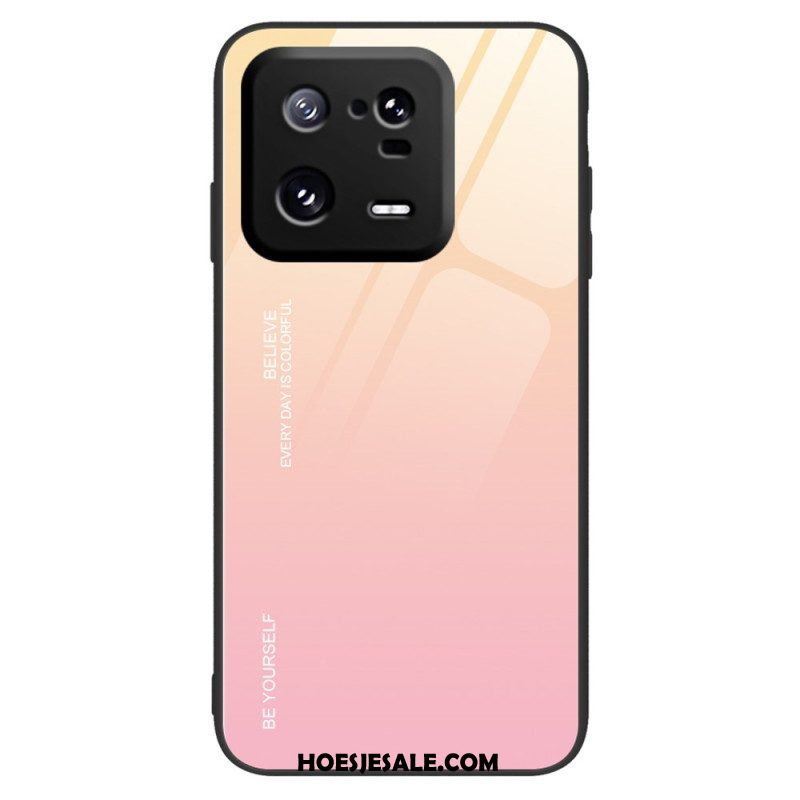 Hoesje voor Xiaomi 13 Pro Gehard Glas Wees Jezelf