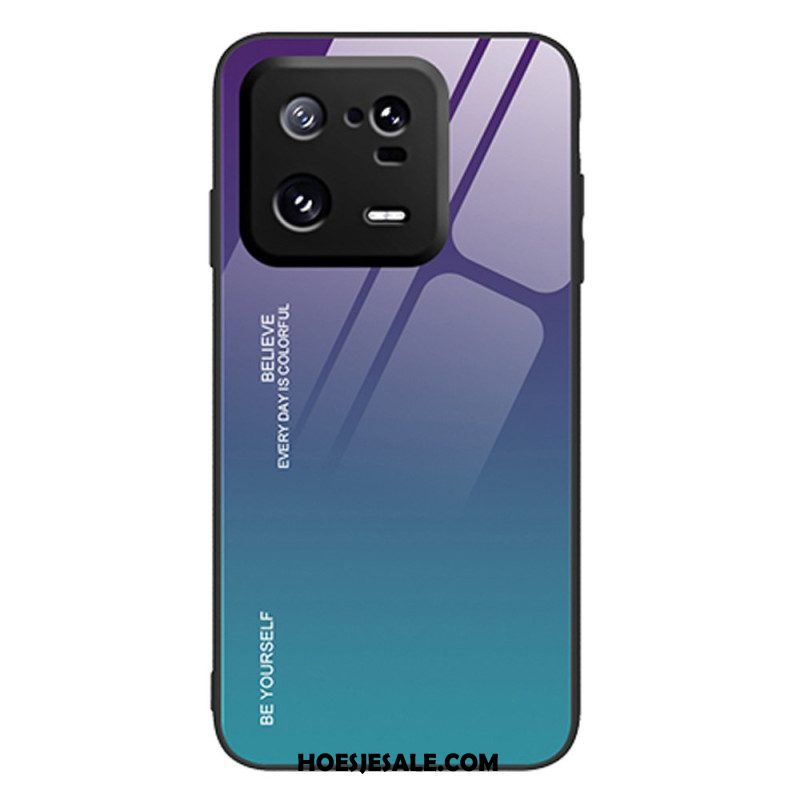 Hoesje voor Xiaomi 13 Pro Gehard Glas Wees Jezelf