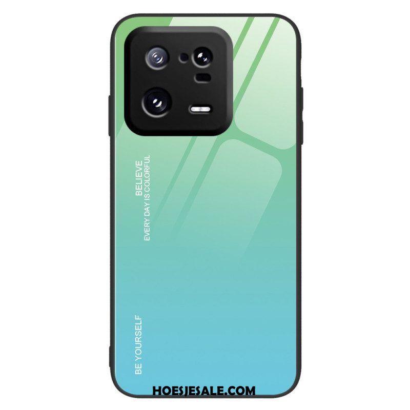 Hoesje voor Xiaomi 13 Pro Gehard Glas Wees Jezelf