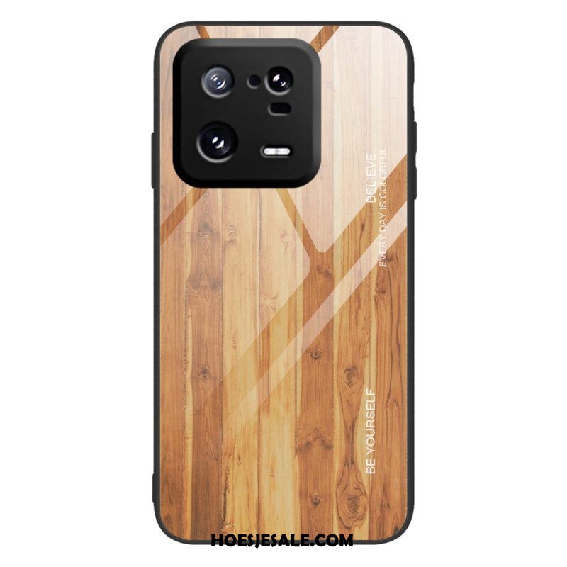 Hoesje voor Xiaomi 13 Pro Houtdesign Gehard Glas