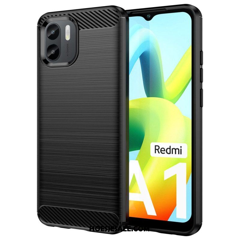 Hoesje voor Xiaomi Redmi A1 Geborstelde Koolstofvezel