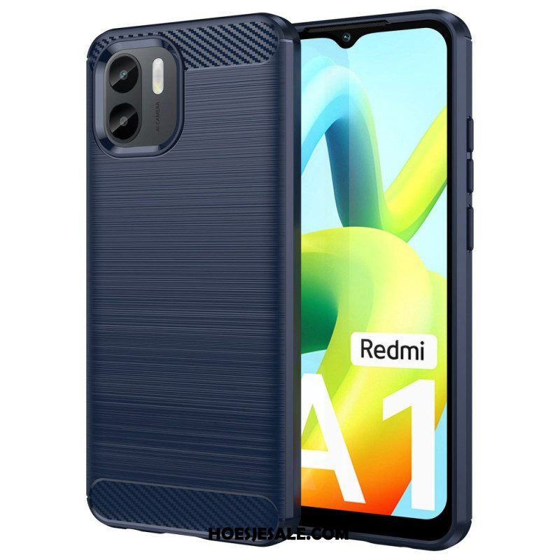 Hoesje voor Xiaomi Redmi A1 Geborstelde Koolstofvezel