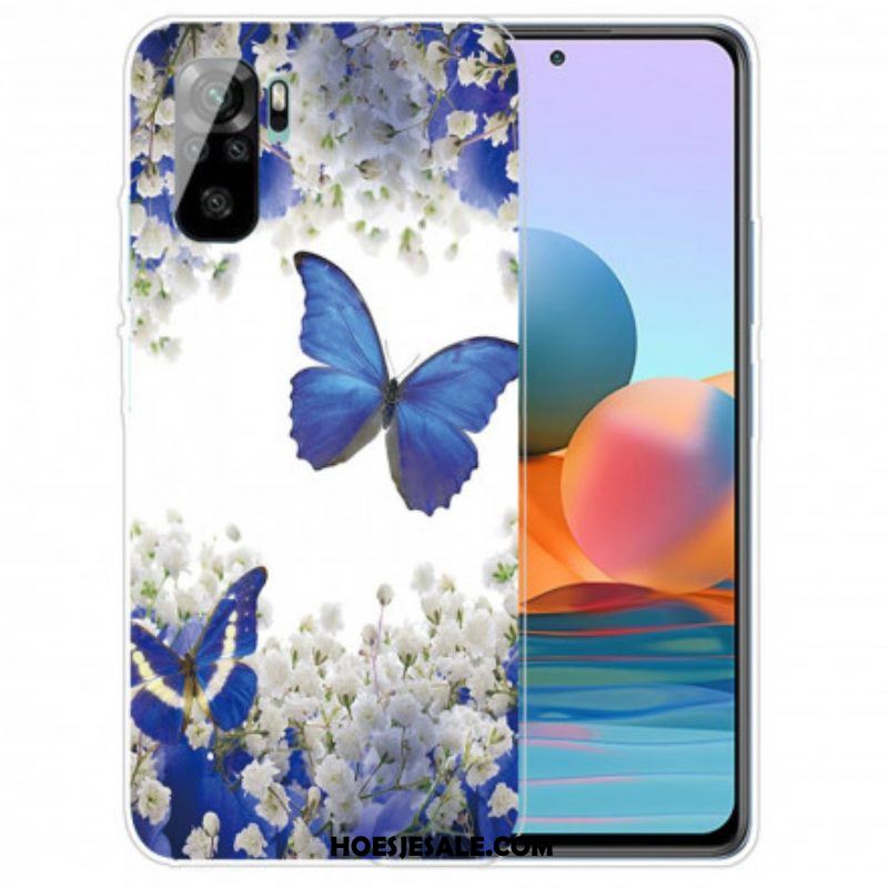 Hoesje voor Xiaomi Redmi Note 10 / 10S Vlucht Van Vlinders