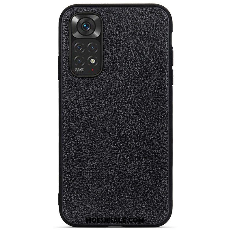 Hoesje voor Xiaomi Redmi Note 11 / 11S Echt Litchi-leer