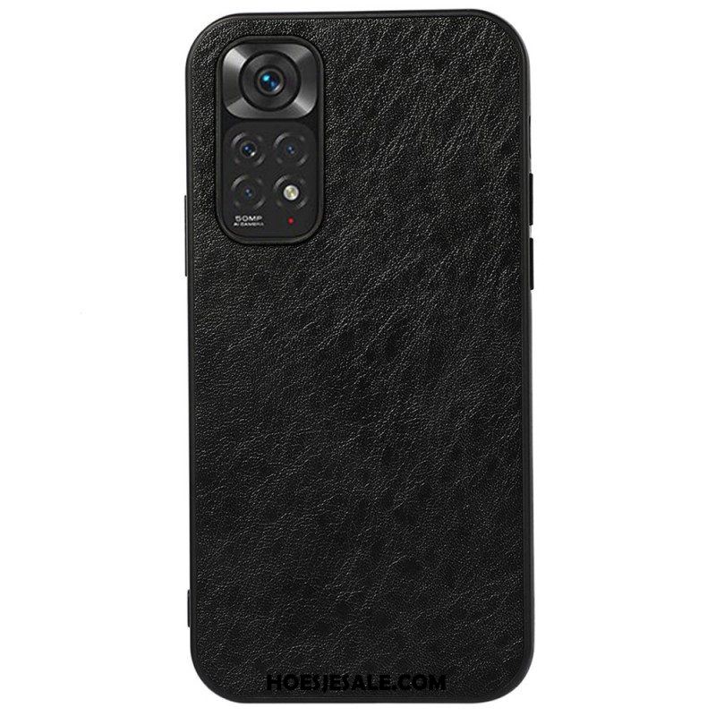 Hoesje voor Xiaomi Redmi Note 11 / 11S Getextureerd Kunstleer