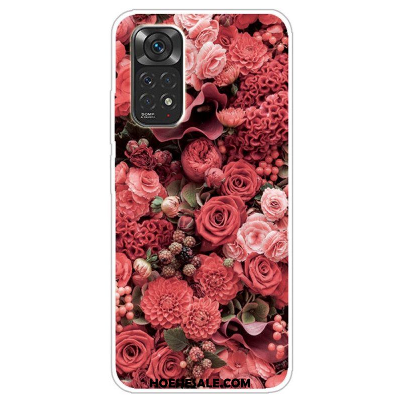 Hoesje voor Xiaomi Redmi Note 11 / 11S Intense Bloemen