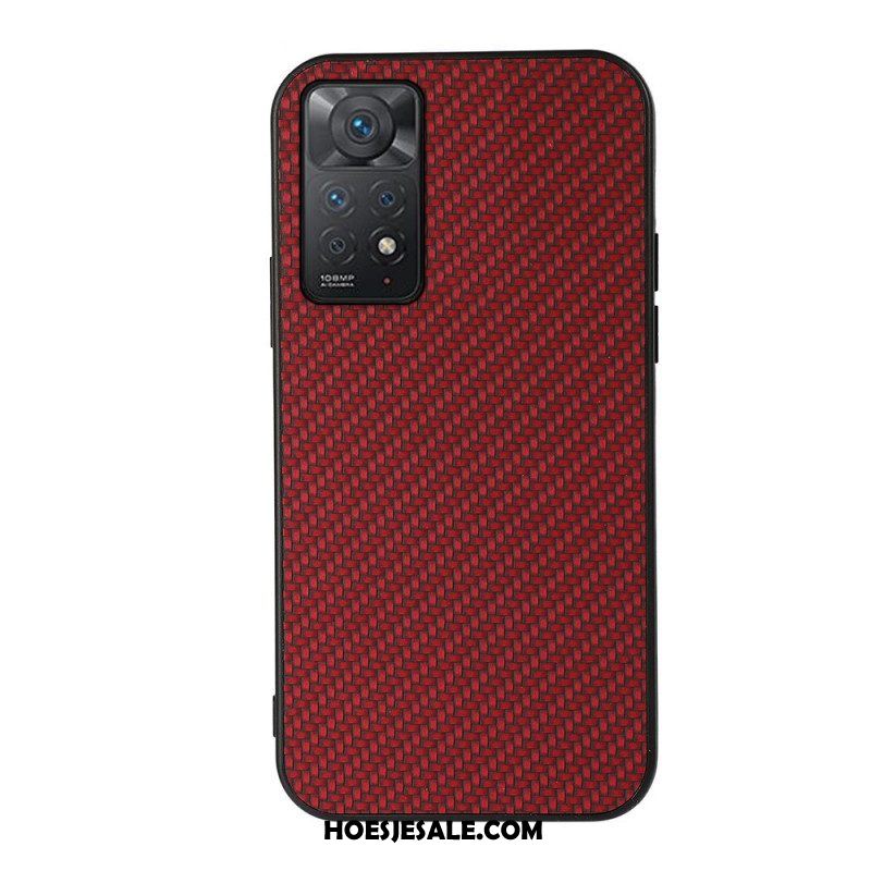 Hoesje voor Xiaomi Redmi Note 11 Pro / 11 Pro 5G Koolstofvezel