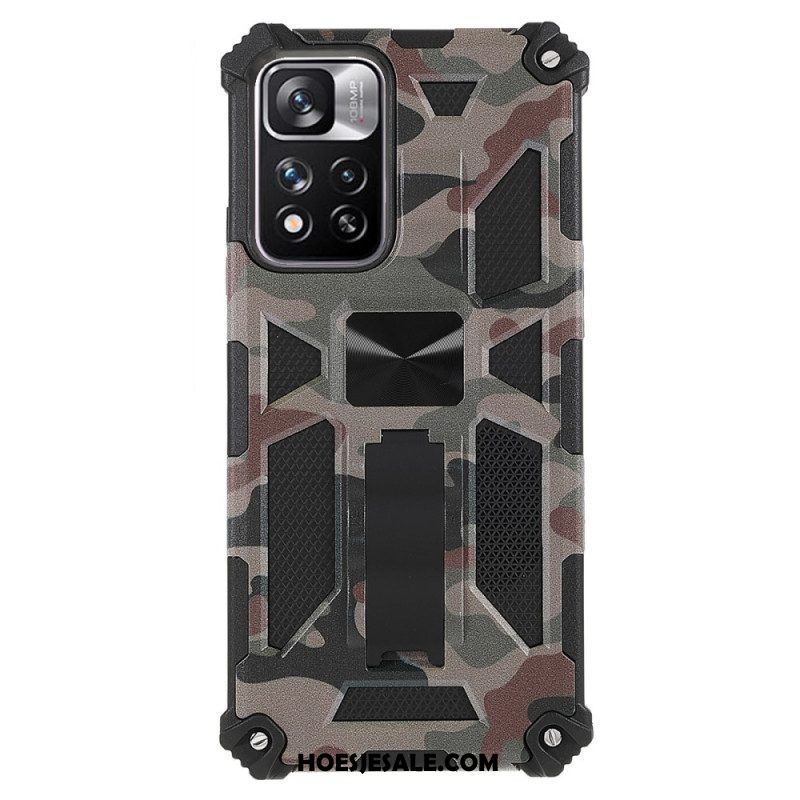 Hoesje voor Xiaomi Redmi Note 11 Pro Plus 5G Camouflage Verwijderbare Ondersteuning