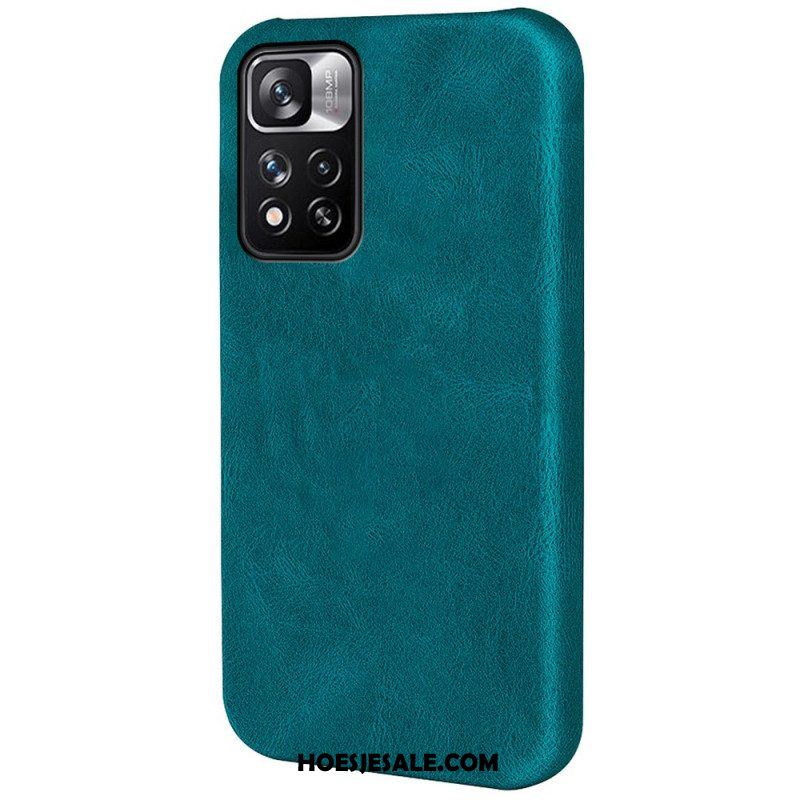 Hoesje voor Xiaomi Redmi Note 11 Pro Plus 5G Designer Leereffect