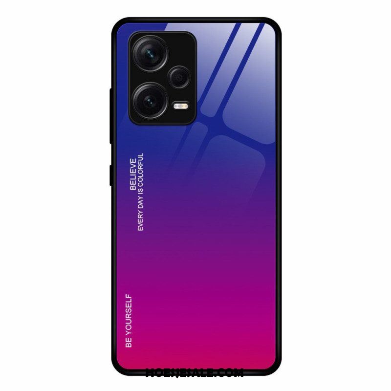 Hoesje voor Xiaomi Redmi Note 12 Pro Plus Gehard Glas Wees Jezelf