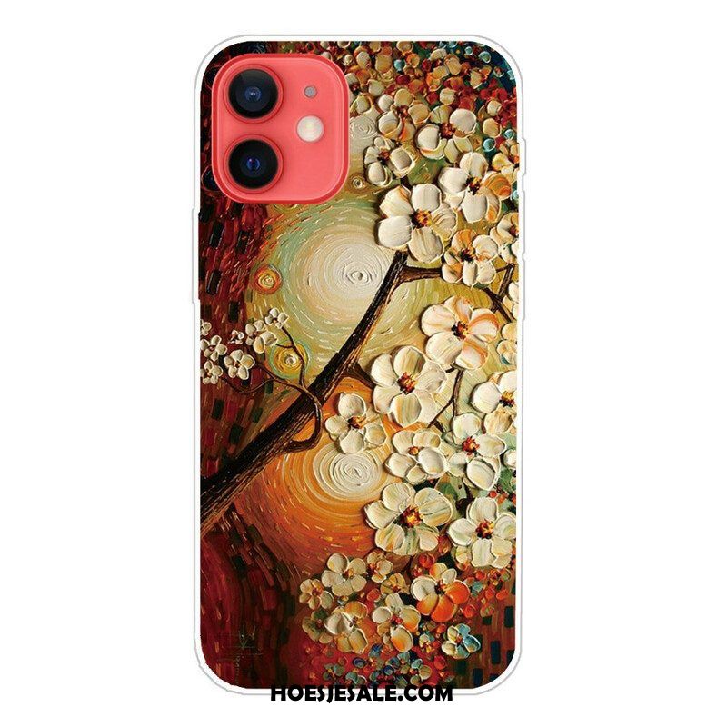 Hoesje voor iPhone 13 Mini Flexibele Bloemen