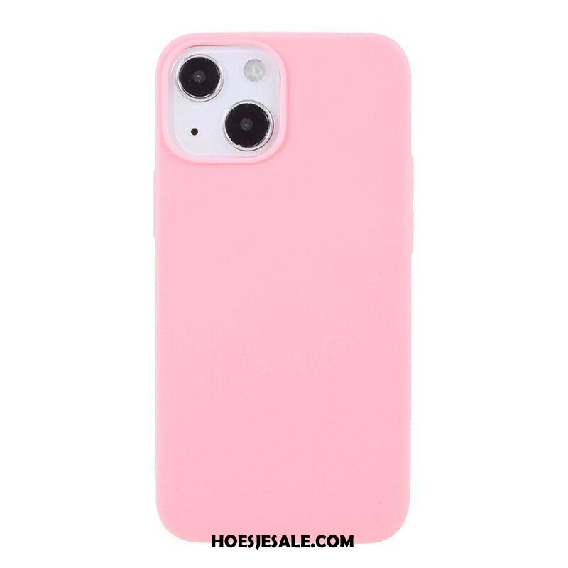 Hoesje voor iPhone 13 Mini Flexibele Siliconen Mat